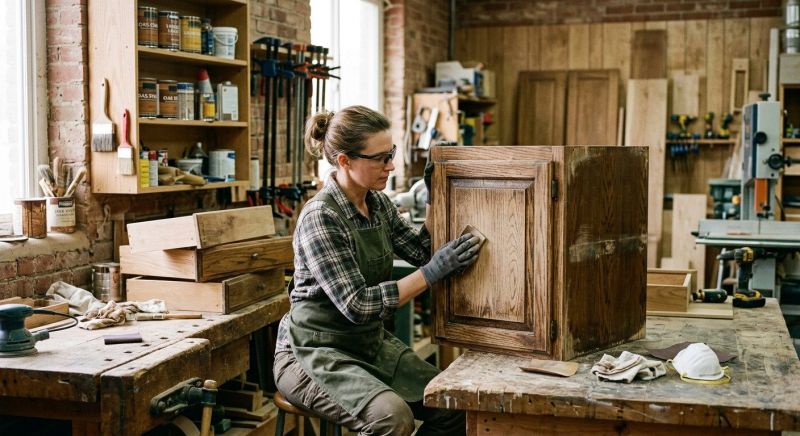 Wood Cabinet Refinishing in Dayton, OH